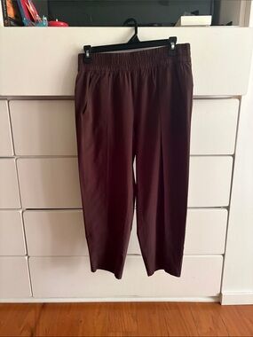 lululemon athletica Cropped Pants in Deep Wine Brown